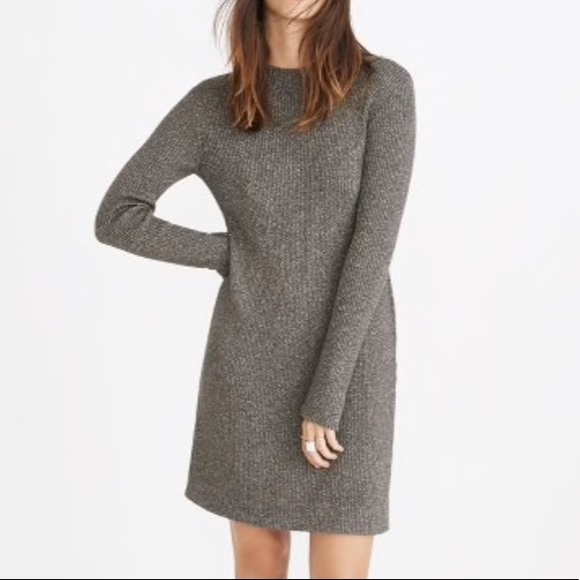 madewell mockneck sweater dress